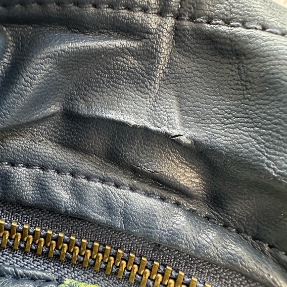 Desigual, Blue Leather Faux Jacket, Size 36 - Picture 15 of 15